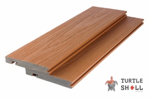 Завершающая доска Turtle Shell Bullnose, Thai Teak, Co-Extrusion